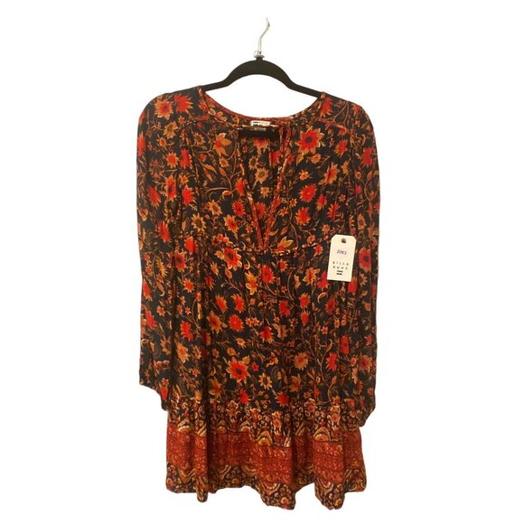 NWT BILLABONG Hearts Desire Long Sleeve Mini Dress, size X Small/6 - Picture 2 of 7